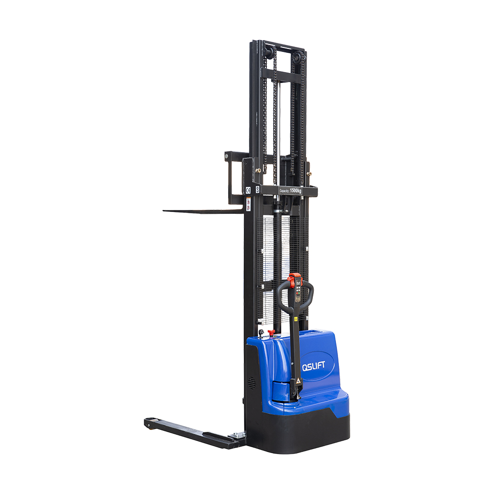 Walkie Power Stacker 1500KG com Altura de Levantamento da Perna 1600-3500mm